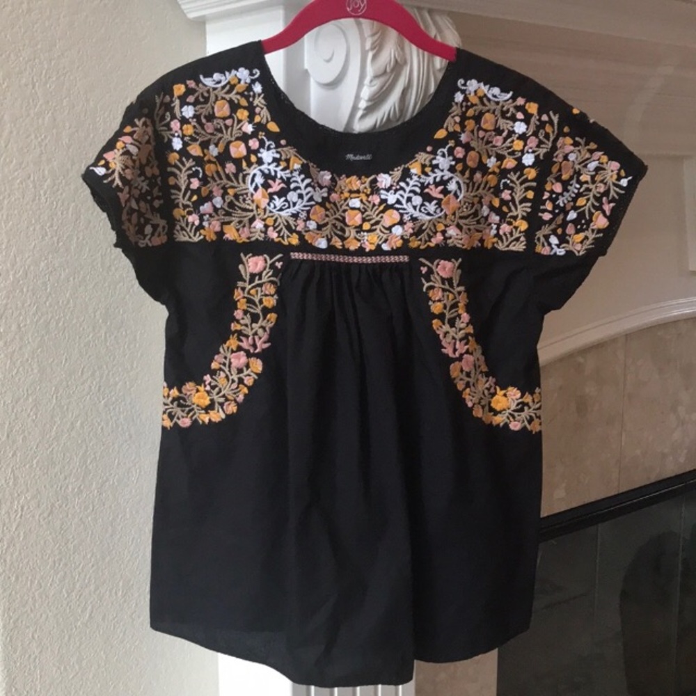 Madewell Spring Embroidered Top